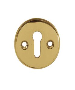 Frelan Hardware Standard Profile Escutcheon (40mm Diameter), Polished Brass