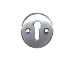 Frelan Hardware Standard Profile Escutcheon (40mm Diameter), Satin Chrome