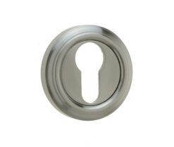 Frelan Hardware Parisian Euro Profile Escutcheon, Satin Nickel