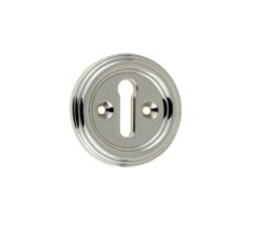 Frelan Hardware Parisian Standard Profile Escutcheon, Polished Nickel