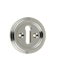 Frelan Hardware Parisian Standard Profile Escutcheon, Polished Nickel