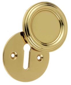 Frelan Hardware Parisian Covered Standard Profile Escutcheon, Polished Brass