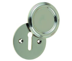 Frelan Hardware Parisian Covered Standard Profile Escutcheon, Polished Nickel