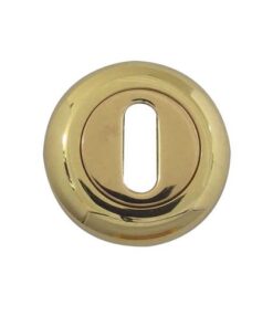 Frelan Hardware Standard Profile Bevelled Escutcheon, Polished Brass