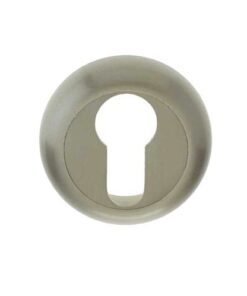 Frelan Hardware Euro Profile Bevelled Escutcheon, Satin Nickel