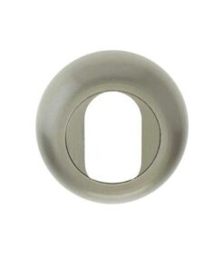 Frelan Hardware Oval Profile Bevelled Escutcheon, Satin Nickel
