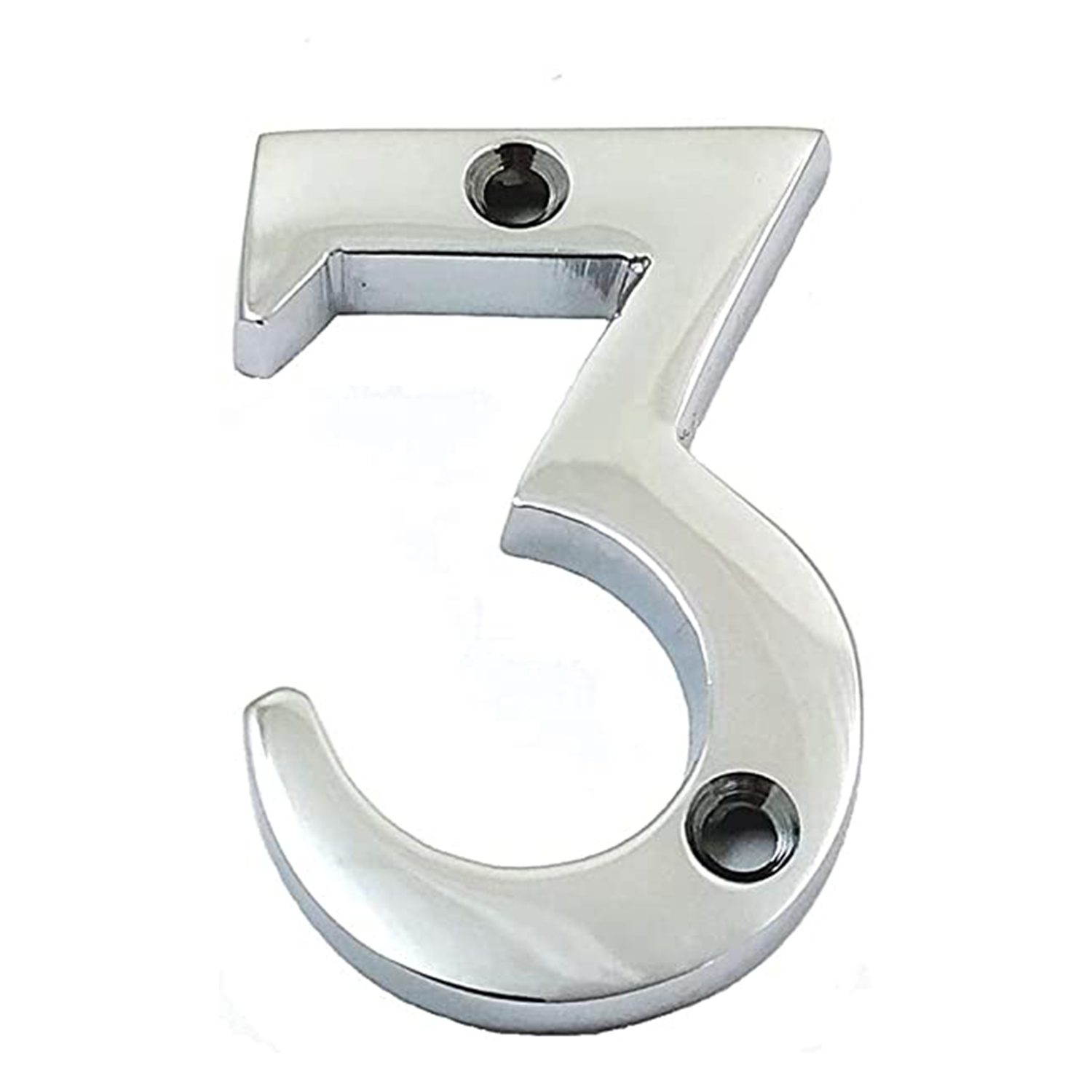 Door Numbers (0-9) – 75mm – Polished Chrome Finish