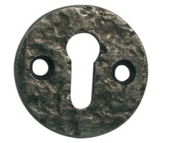Frelan Hardware Round Escutcheon, Pewter Finish
