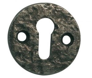 Frelan Hardware Round Escutcheon, Pewter Finish