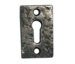 Frelan Hardware Rectangular Escutcheon, Pewter Finish
