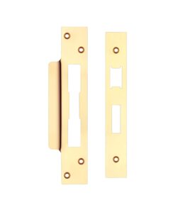 Zoo Hardware Face Plate And Strike Plate Accessory Pack, Powder Coated Black