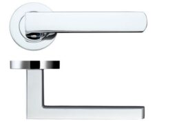 Zoo Hardware DA-T Pesaro Polished Chrome Door Handles - DAT080CP (sold in pairs)
