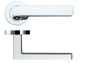 Zoo Hardware DA-T Pesaro Polished Chrome Door Handles - DAT080CP (sold in pairs)