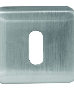 Frelan Hardware Standard Profile Square Escutcheon, Satin Chrome