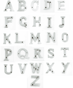 Door Letters (A-Z)  - 50mm - Polished Chrome