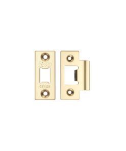Zoo Hardware Face Plate And Strike Plate Accessory Pack, PVD Stainless Brass