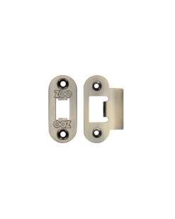 Zoo Hardware Radius Edge Face Plate And Strike Plate Accessory Pack, Florentine Bronze