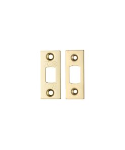 Zoo Hardware Face Plate And Strike Plate Accessory Pack, PVD Stainless Brass