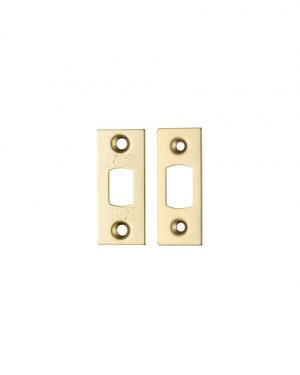 Zoo Hardware Face Plate And Strike Plate Accessory Pack, PVD Stainless Brass