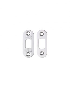Zoo Hardware Radius Face Plate And Strike Plate Accessory Pack, PVD Stainless Brass