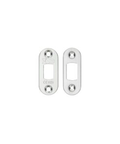 Zoo Hardware Radius Face Plate And Strike Plate Accessory Pack, Satin Stainless Steel