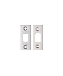 Zoo Hardware Face Plate And Strike Plate Accessory Pack, Satin Stainless Steel