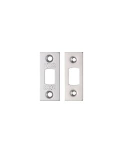 Zoo Hardware Face Plate And Strike Plate Accessory Pack, Satin Stainless Steel