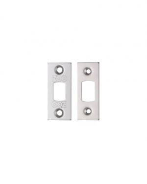 Zoo Hardware Face Plate And Strike Plate Accessory Pack, Satin Stainless Steel