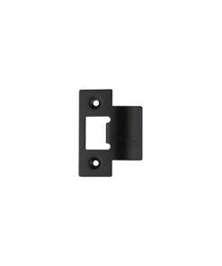 Zoo Hardware Spare Extended Tongue Strike Plate Accessory, Powder Coated Black