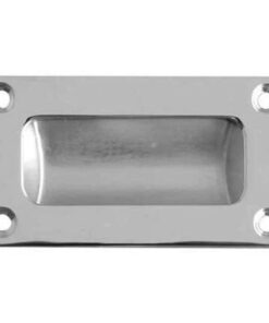 Flush Pull - 100x38mm - Satin Chrome Polished