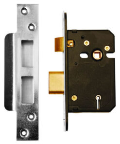 5 Lever Sash Lock – 63mm – Satin Stainless Steel Finish