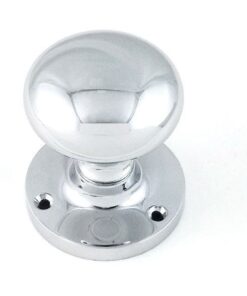 Mushroom Mortice Door Knobs- 70mm- Polished chrome