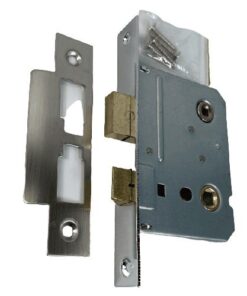 Bathroom Mortice Lock- 63mm- Satin Stainless Steel Finish