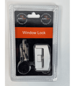 Hinged Window Lock - 25X10X50mm - White Finish