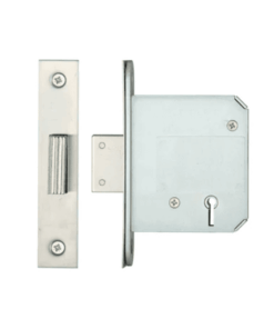 3 Lever Deadlock - 75mm - Satin Stainless Steel Finish