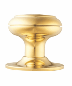 Bun Mortice Door Knob - 63mm - Polished Brass Finish