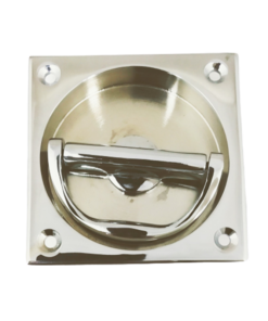 Square Flush Pull – 75mm – Polished Chrome