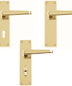 Jovian Victorian Door Handle On Backplate – Multiple Finishes