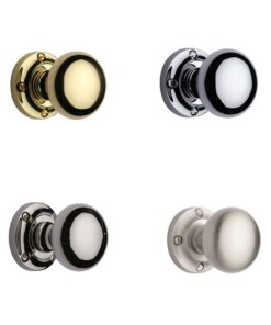 Bun Mortice Door Knobs - Multiple Finishes & Dimensions