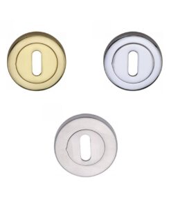 Round Keyhole Escutcheon - 52mm - Multiple Finishes