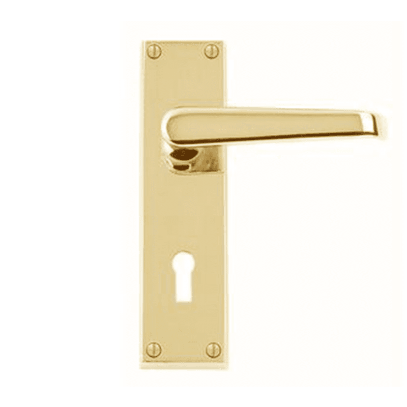 Jovian Victorian Door Handle On Backplate – Multiple Finishes