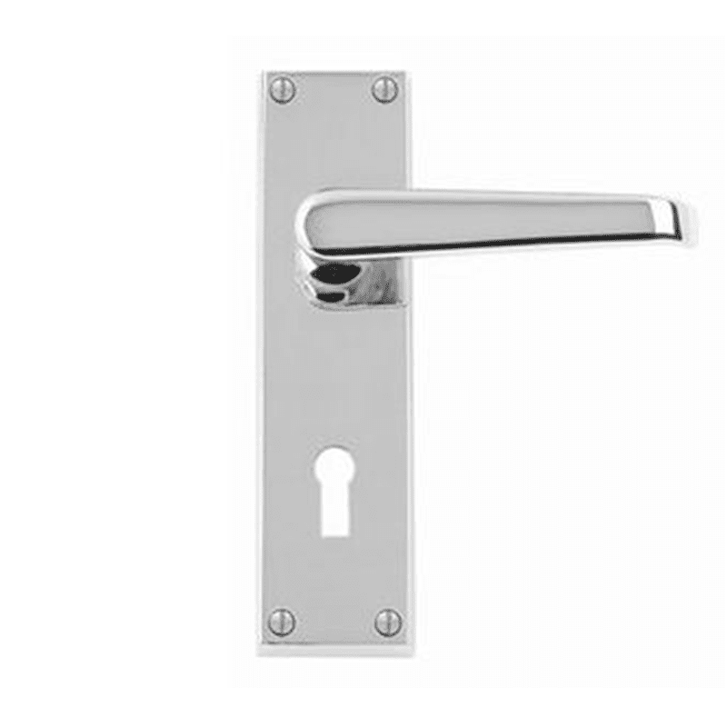 Jovian Victorian Door Handle On Backplate – Multiple Finishes