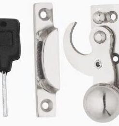 Sash Window Fitch Fastener Locking - Polished Chrome