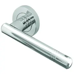Frelan - Kudos Door Handles On Round Rose - Satin Chrome