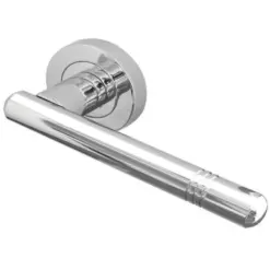 Frelan - Kudos Door Handles On Round Rose - Polished Chrome