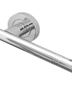 Frelan - Kudos Door Handles On Round Rose - Polished Chrome