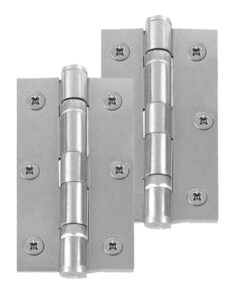 Frelan Hardware 3 Inch Ball Bearing Hinges, Satin Chrome - J8502SC