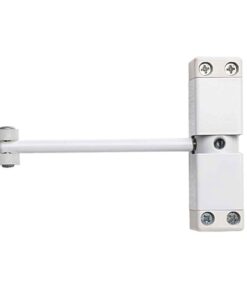 Frelan Hardware Surface Mounted Spring Arm Door Closer, White