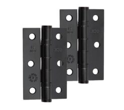 Frelan Hardware 3 Inch Ball Bearing Hinges, Black Finish - J8502BL (sold in pairs)