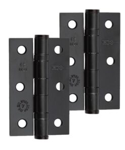 Frelan Hardware 3 Inch Ball Bearing Hinges, Black Finish - J8502BL (sold in pairs)